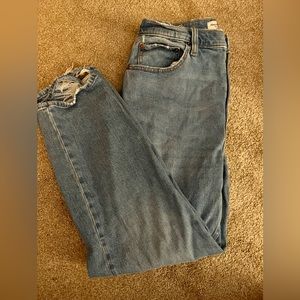 Abercrombie curve love ankle straight high rise jeans